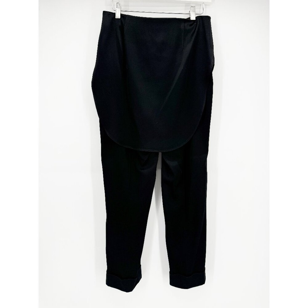 Hellessy Black Kooning satin trousers with shirttail overlay, size 4 - Picture 8 of 16